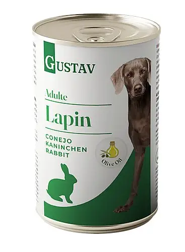 Gustav - Pâtée Adulte au Lapin pour Chiens - 400g Bon Plan