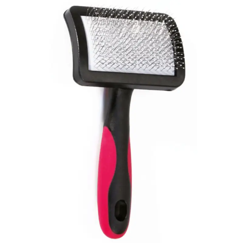Croci – Brosse Double Carder Vanity Poils Long Plastique pour Chiens – S Commander Maintenant