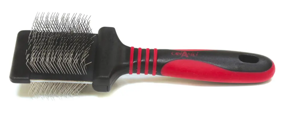 Croci – Brosse Double Carder Vanity Poils Long Plastique pour Chiens – M Retour Gratuit