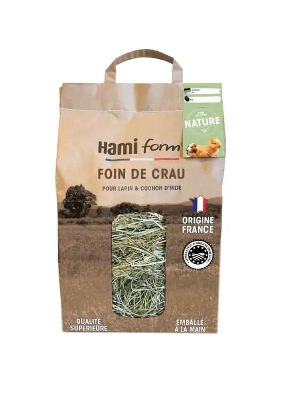 Commande En Gros Hamiform – Foin de Crau Nature pour Lapin et Cochon d'Inde – 8,5L