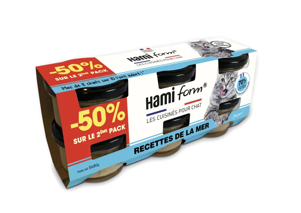 Hamiform – Recettes de la Mer Gourmandes aux Poissons – 6x80g /- 50% sur le 2&egrave;me Expédié Aujourd&rsquo;hui