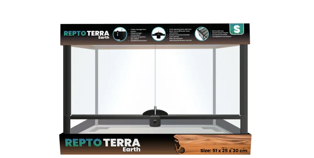 Meilleure Vente Repto - Terrarium Universel Terra Earth S - 51x25x30cm
