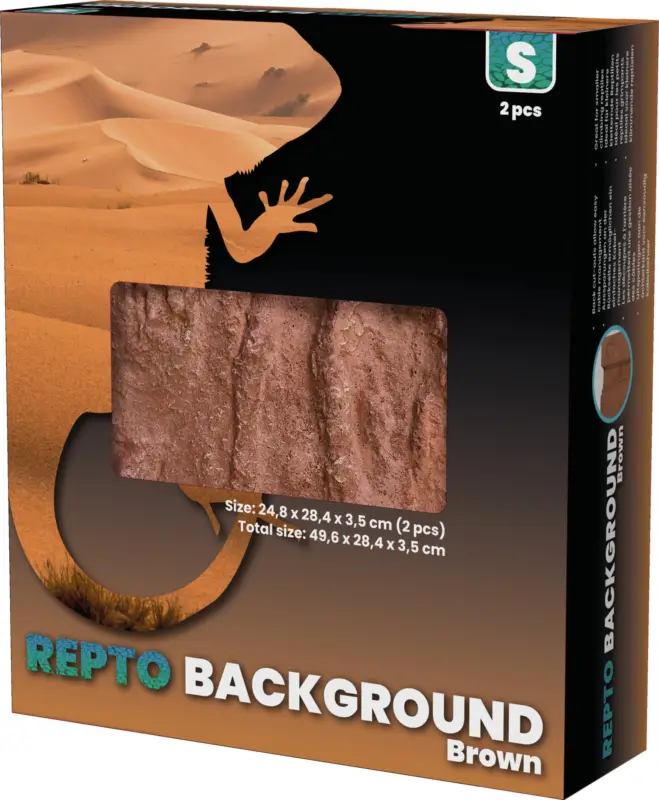 Remise Repto – D&eacute;cor de Fond Background Brown S – 51x25x30
