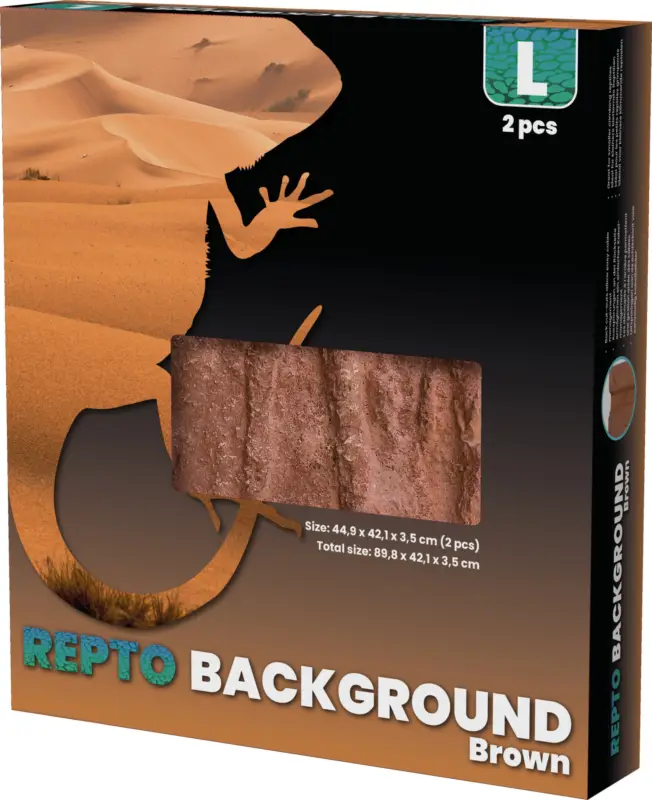 Solde Repto - Décor de Fond Background Brown L - 91x46x46cm