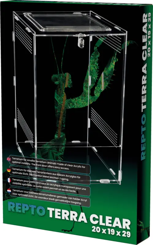 Acheter Direct Repto - Terrarium AcryliqueTerra Clear - 19,5x18,5x29cm