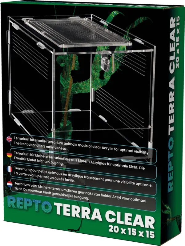 Repto – Terrarium AcryliqueTerra Clear – 20x15x15,3cm Meilleur Prix