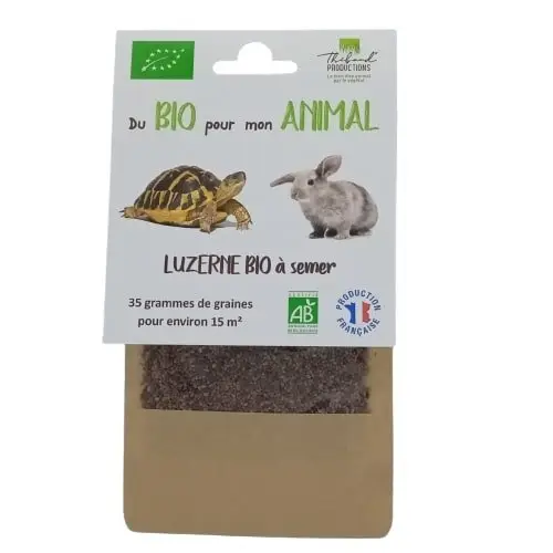 Thibaud – Luzerne BIO &agrave; Semer pour Tortue – 35g Prix Réduit