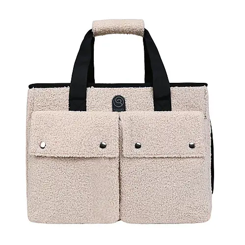 Acheter Direct Wouapy - Sac Baroudeur Ecru pour Chiens - 40x21x30cm