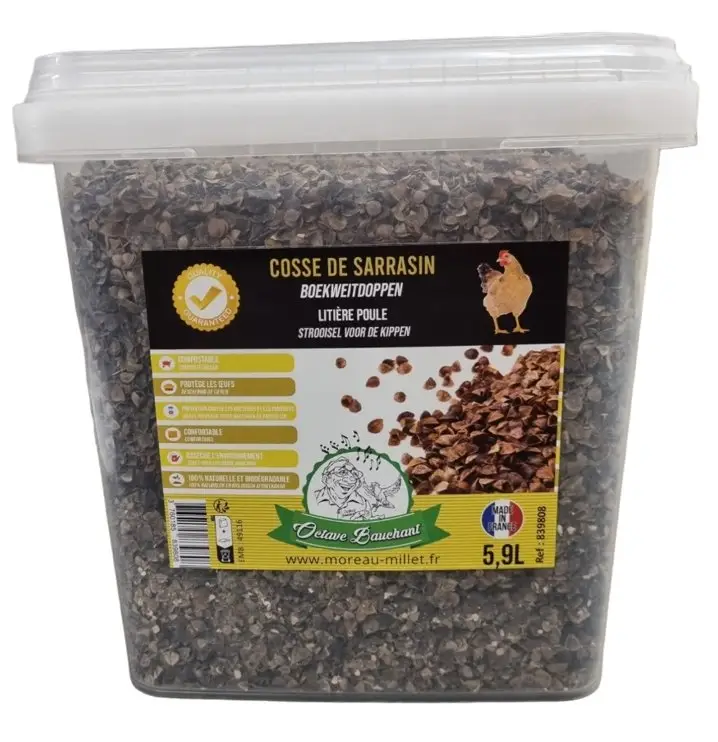 Octave Bauchant – Cosse de Sarrasin en Seau – 5.9L Meilleur Prix