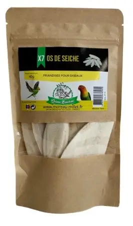 Octave Bauchant – Os de Seiche pour Oiseaux – 40g Meilleur Choix