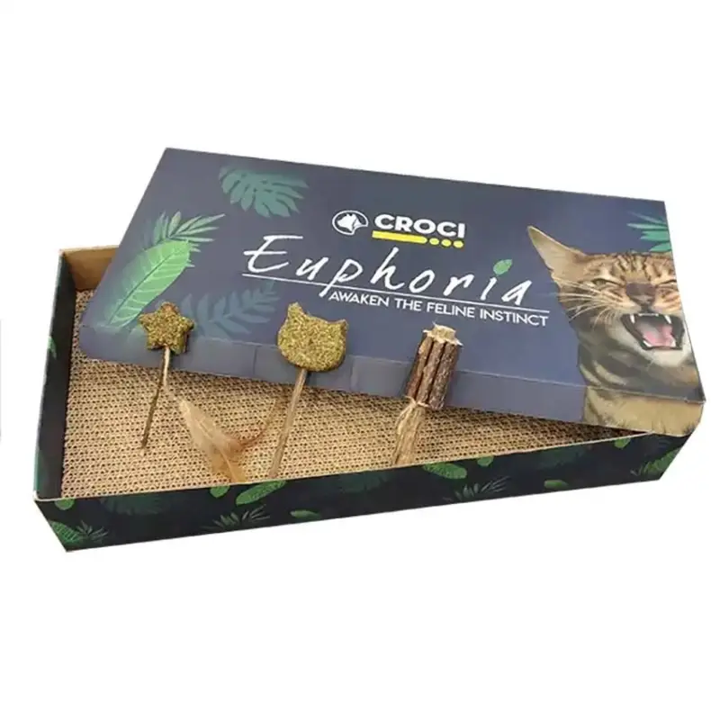 Pas Cher Croci – Kit Griffoir + Jeu pour Chats – 47x24x10cm