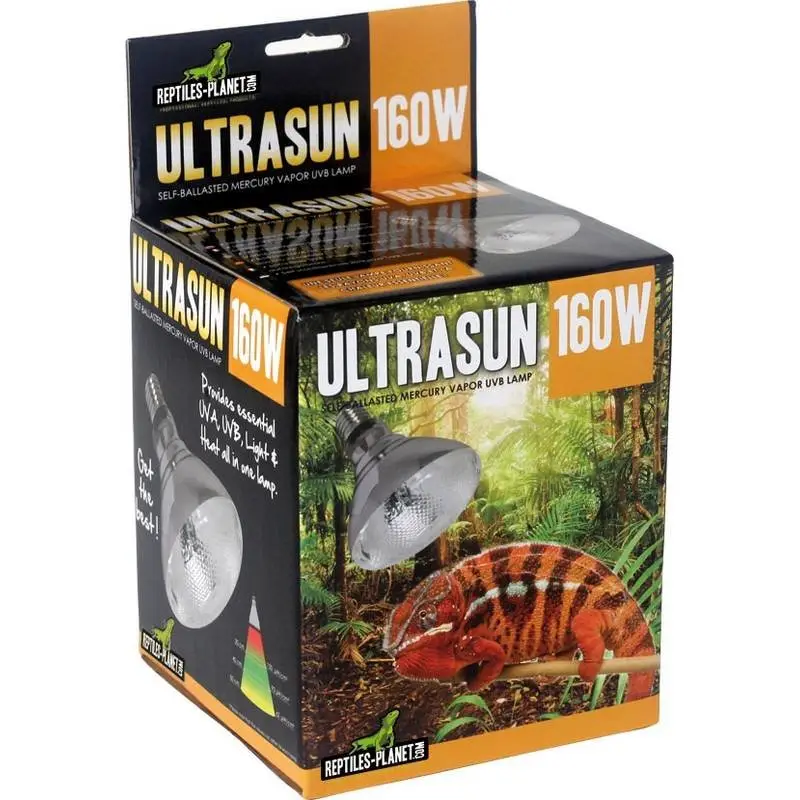 Reptiles Planet – Ampoule UltrasunUVB /UVA Chaleur pour Reptiles – 160W Bon Marché