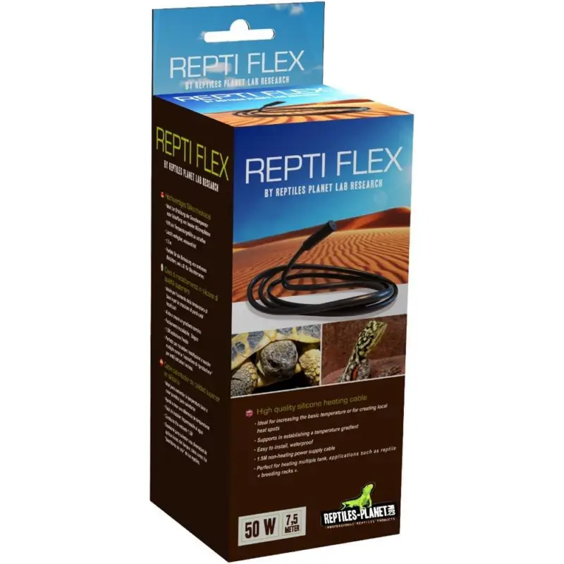 Vente Flash Reptiles Planet – Cordon Chauffant Repti Flex – 50W/7.5m Diam 7mm