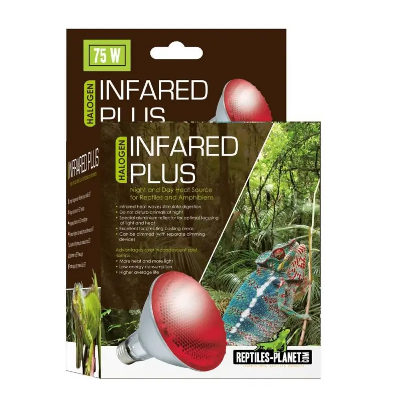 Meilleure Vente Reptiles Planet – Ampoule Chauffante Infrarouge Infrared Plus Halogen – 75W