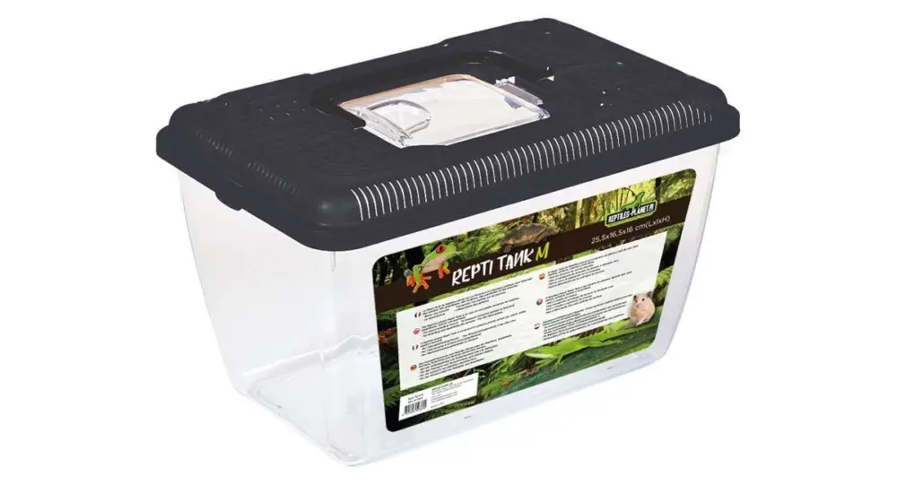 Reptiles Planet - Terrarium Plastique Repti Tank M pour Reptiles - 25x16,5x16cm Nouveauté