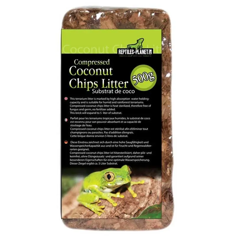 Reptiles Planet – Liti&egrave;re Coconut Chips Litter pour Reptiles – 500g Solde