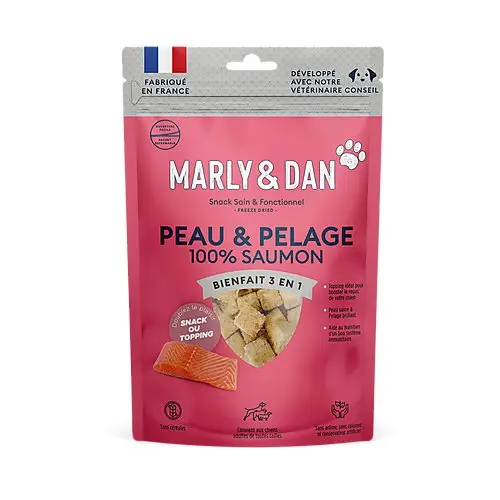 Offre Spéciale Marly & Dan – Friandises Freeze Dried Peau et Pelage – 50g