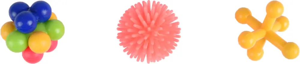 Certifié Flamingo - Jouet Juna Balle Balle à Picots Étoile pour Chats - x3