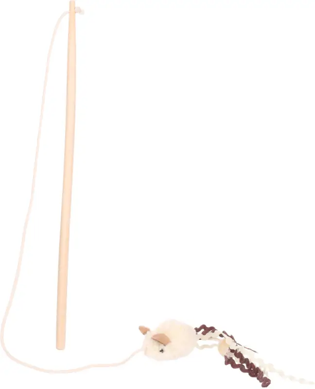 Flamingo - Jouet Suava Canne à pêche avec Souris pour Chats - 25x5x4cm Livraison Express