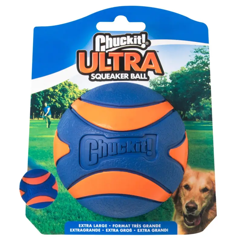 Prix Promo ChuckIt! – Balle Ultra Squeaker Ball pour Chiens – XL
