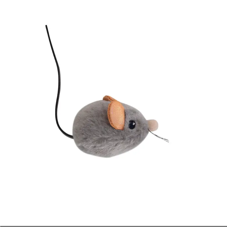 Dernier Modèle Outward Hound - Jouet Souris Squeak Mouse pour Chats - Gris