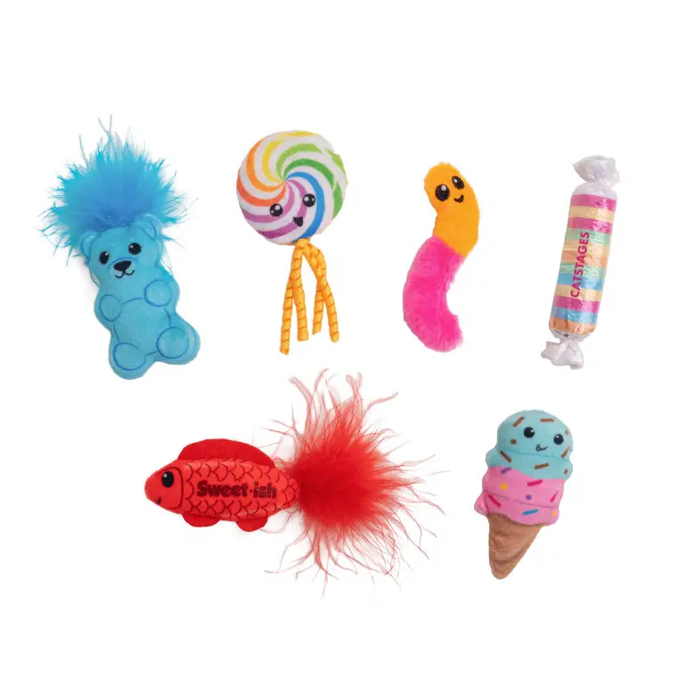 Outward Hound – Lot de 6 Jouets Kitty Sweet Treats Commander Vite