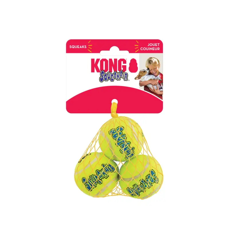 Quantité Limitée KONG – Jouet Balles SqueakAir Balls Sm – x3