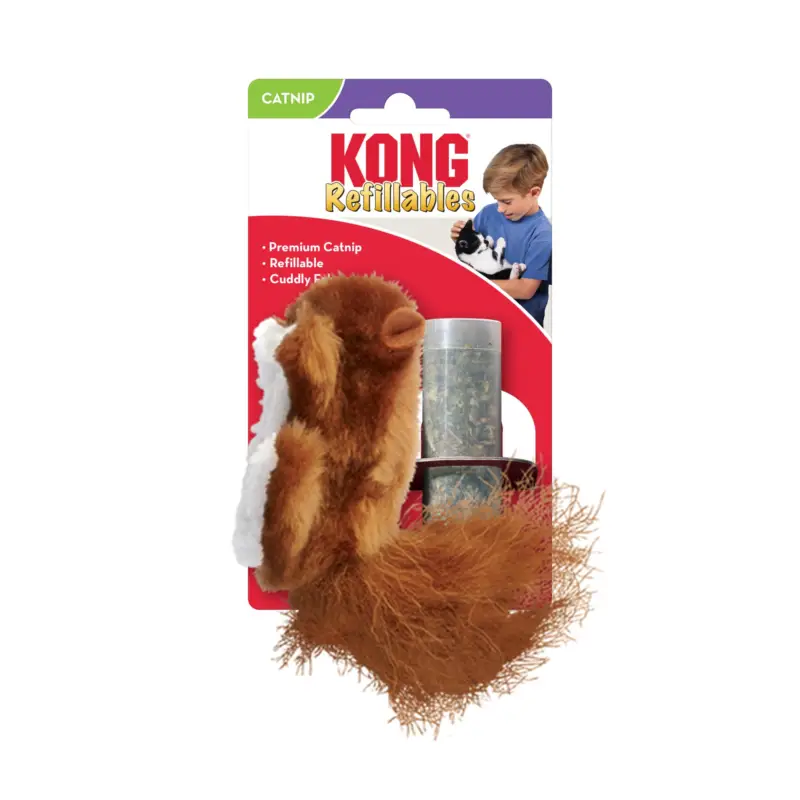 Réduction KONG - Jouet Refillables Squirrel pour Chats