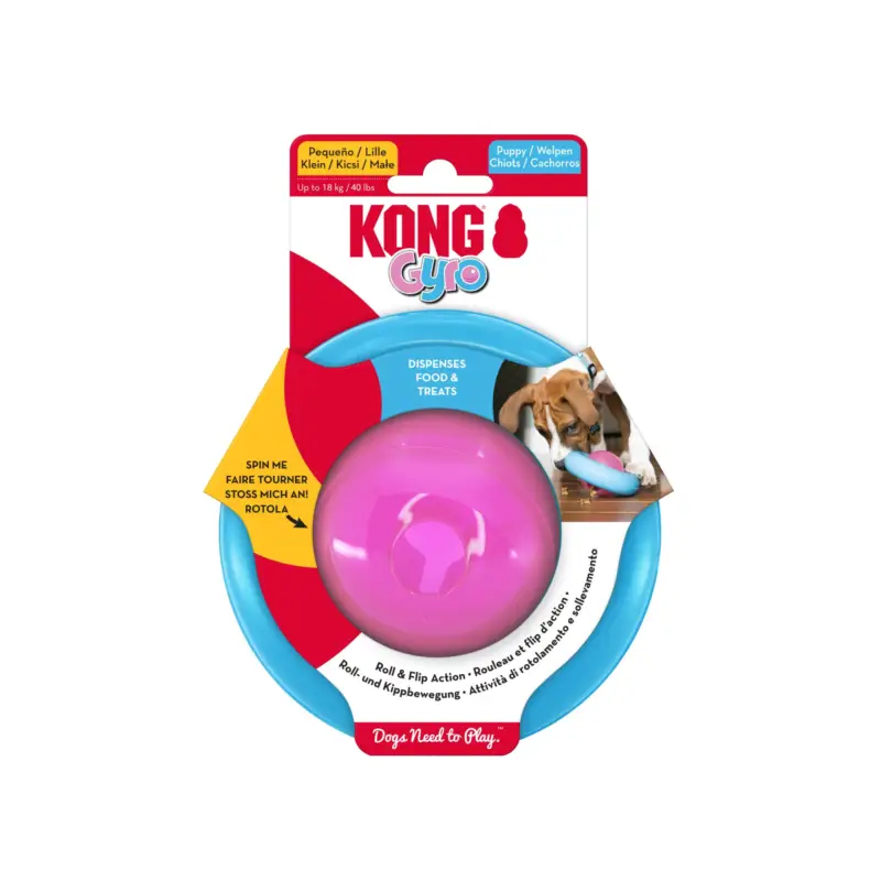Produit De Marque KONG - Jouet Distributeur Friendises Gyro Puppy pour Chiots