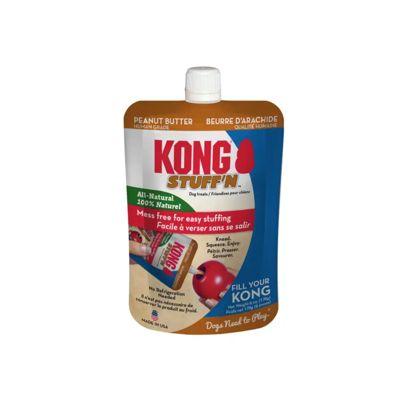 KONG - Friandises Pâte Stuff'N Beurre D'Arachide pour Chiens - 170g Nouveauté