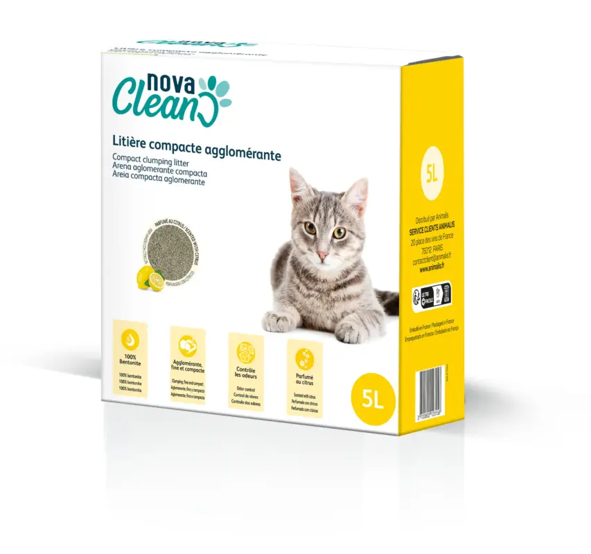 Populaire Nova Clean - Litière Compacte - 5L