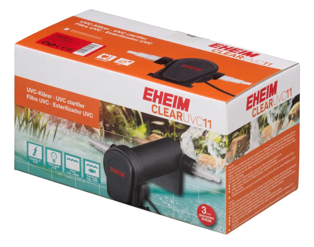 Dernier Modèle Eheim – St&eacute;rilisateur UV CLEARUVC pour Bassin – 11W