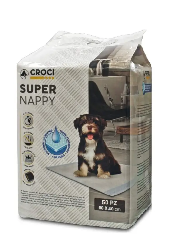 Acheter En Ligne Croci – Tapis Hygi&eacute;nique Super Nappy x50 – 60x40cm