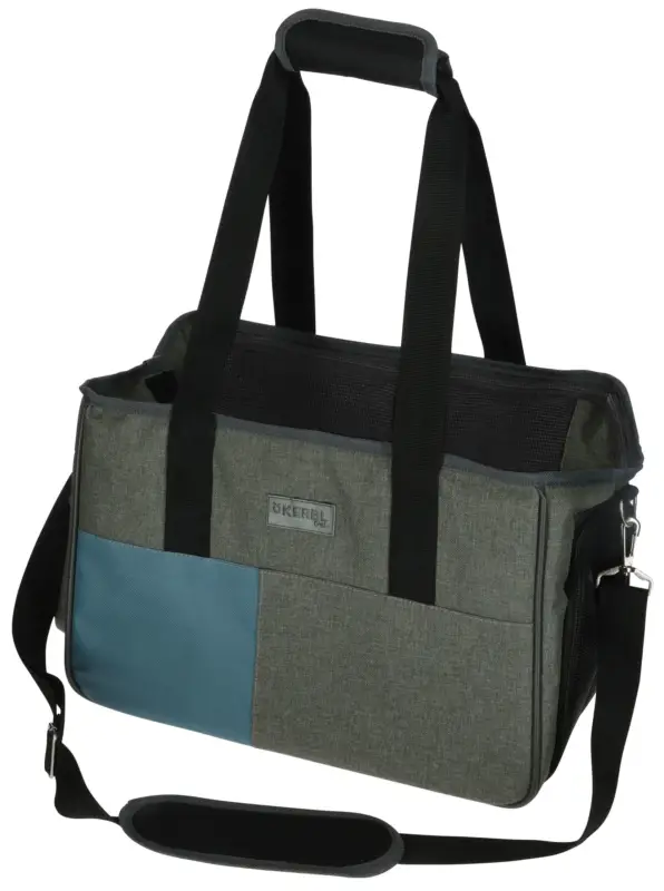 Retour Gratuit Kerbl – Sac Transport Vacation gris/bleu – 44 x 20 x 27 cm