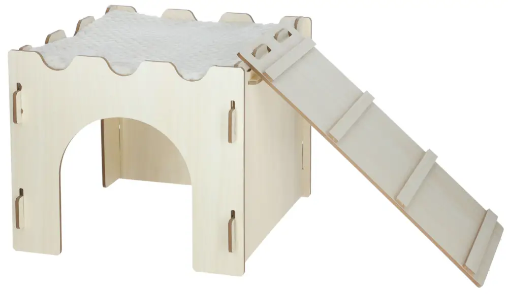 Certifié Kerbl – Ch&acirc;teau Pour Rongeur Avec Rampe – 53x28x25cm