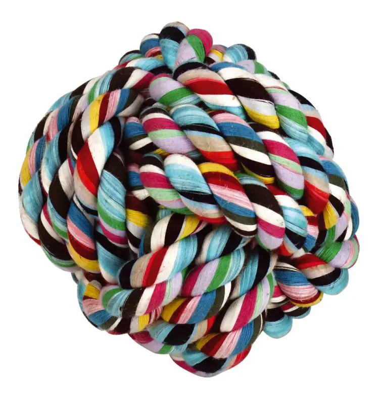 Meilleur Choix KERBL - BALLE NOUÉE POUR CHIEN COTON - Ø15CM