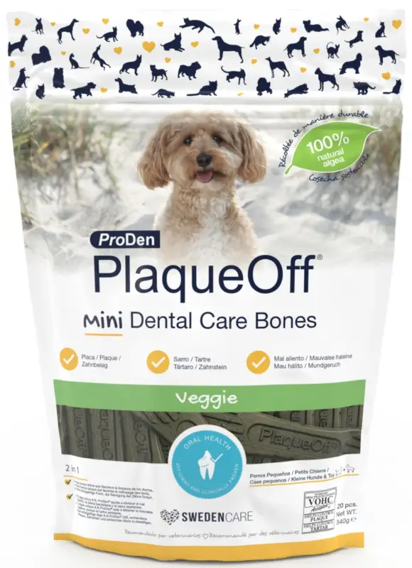 Proden - Plaque Off en Sticks Mini Dental Care Bones pour Chiens - 340g Prix Cassé