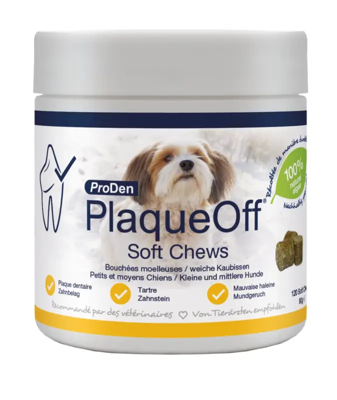 Proden – Plaque Off Soft Chews S pour Chiens – x120 Nouveauté