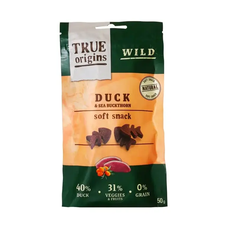 Commander Maintenant True Origins Wild – Friandises Soft au Canard pour Chats – 50g