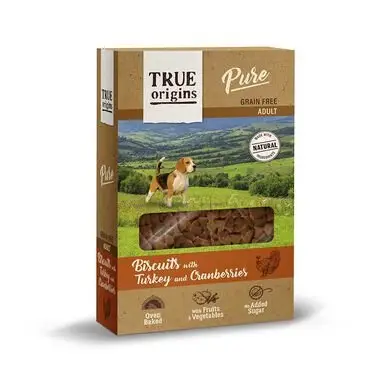 Paiement Sécurisé True Origins Pure – Friandises Sans C&eacute;r&eacute;ales &agrave; l'Agneau pour Chiens – 320g