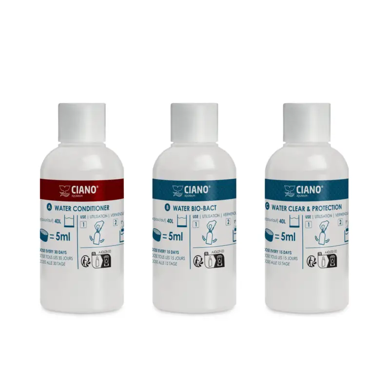 Ciano - Pack Water Care pour Entretien Aquarium - 3x100ml Authentique