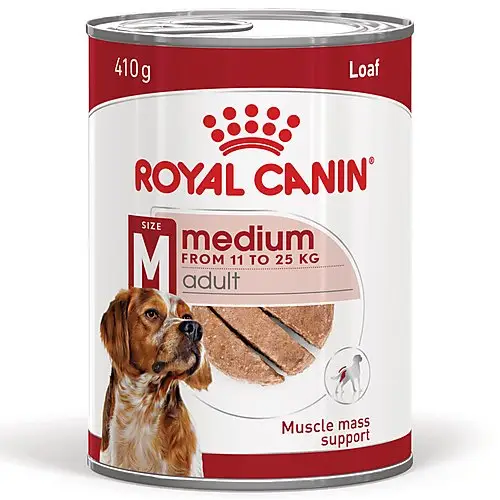 Livraison Express Royal Canin – P&acirc;t&eacute;e en Mousse Medium Adult M – 410g