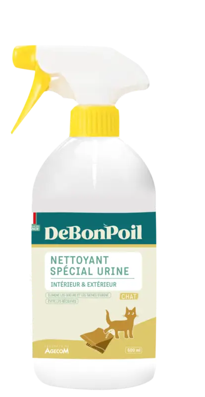 Nouveauté DeBonPoil – Spray Nettoyant Int&eacute;rieur & Ext&eacute;rieur pour Chats – 500ml