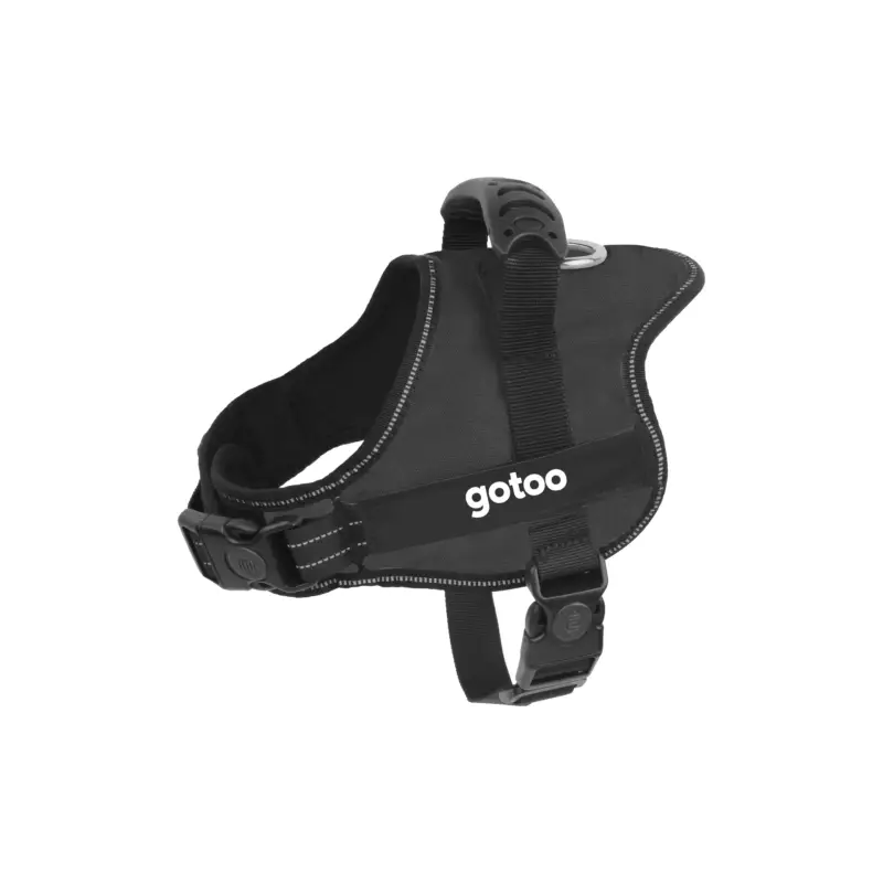 Gotoo – Harnais Essentials Noir pour Chien Acheter En Ligne