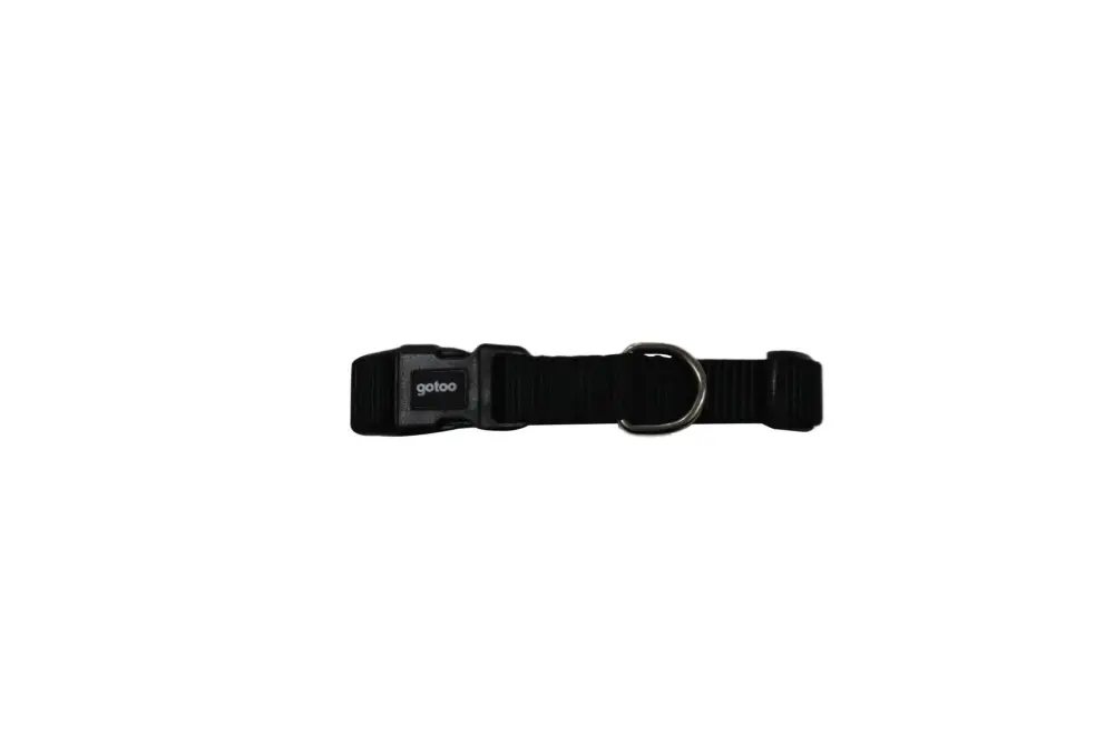 Gotoo – Collier Essentials en Nylon Noir pour Chien Produit De Marque