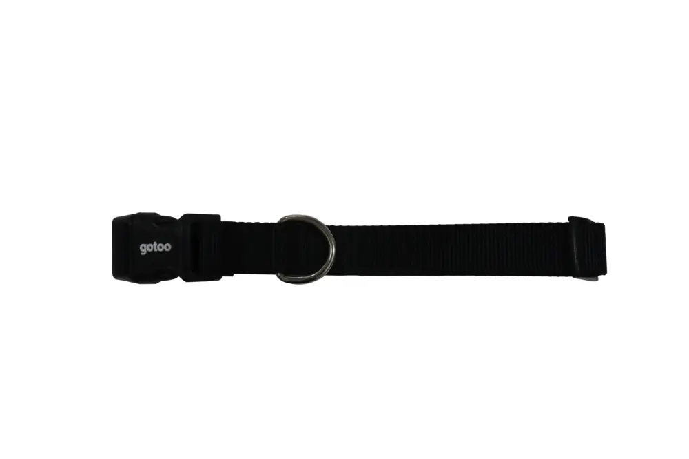 Gotoo – Collier Essentials en Nylon Noir pour Chien Populaire