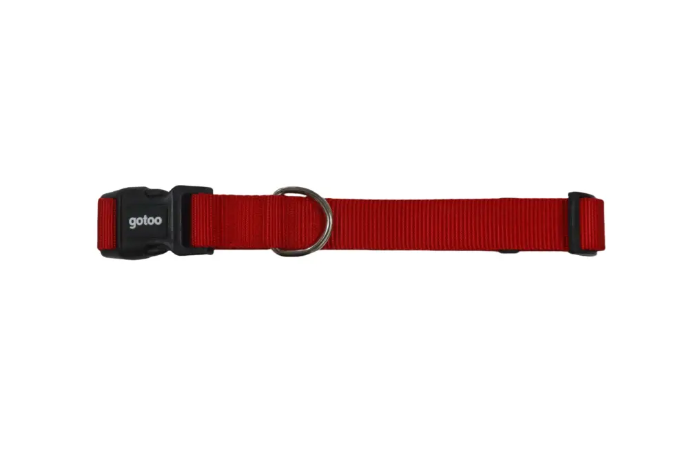 Prix Réduit Gotoo - Collier Essentials en Nylon Rouge pour Chien