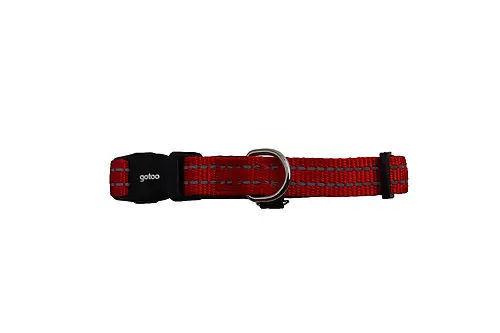 Gotoo - Collier Essentials en Nylon Premium Rouge pour Chien Commande En Gros