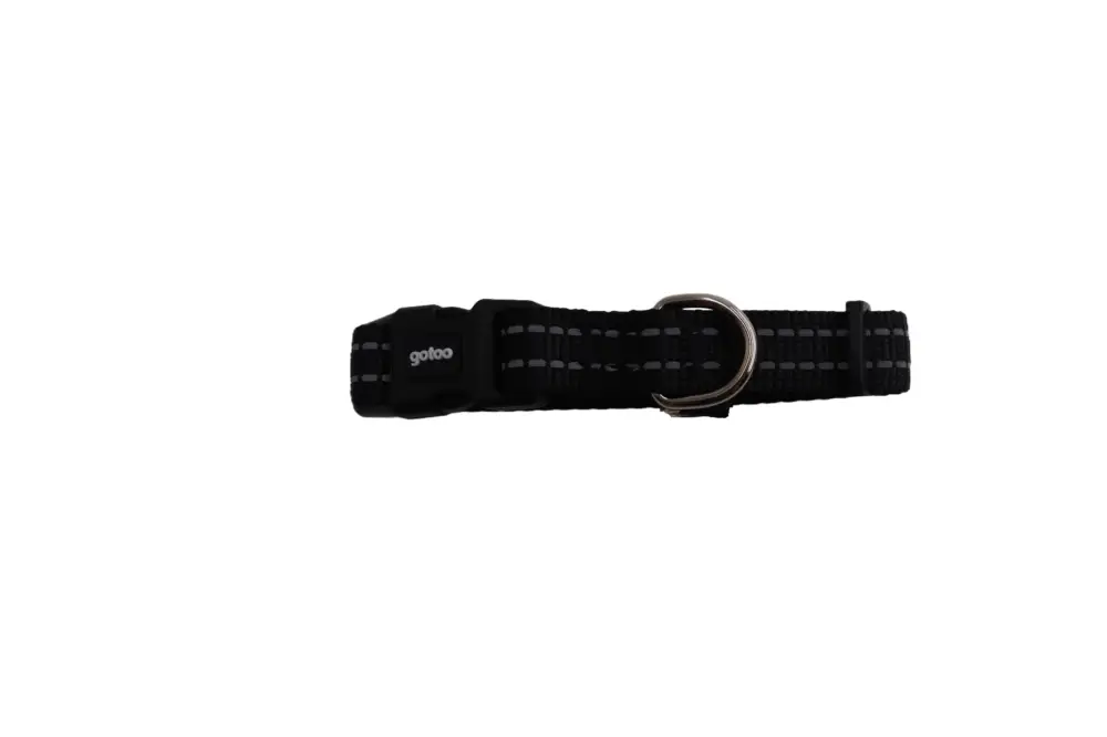 Gotoo - Collier Essentials en Nylon Premium Noir pour Chien Prix Choc