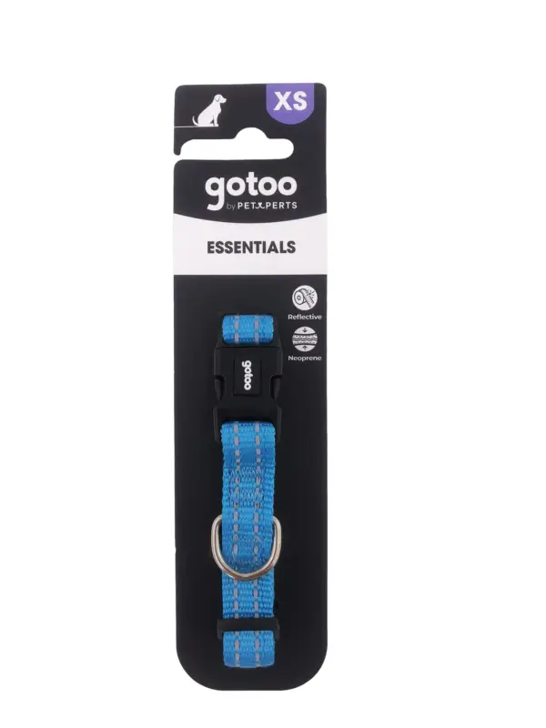 Meilleure Vente Gotoo - Collier Essentials en Nylon Premium Bleu pour Chien